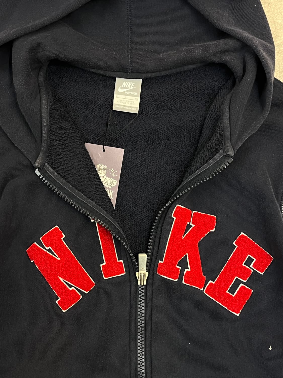 나이키 플리스로고 후드집업 네이비 XL #csz2254 상품이미지6