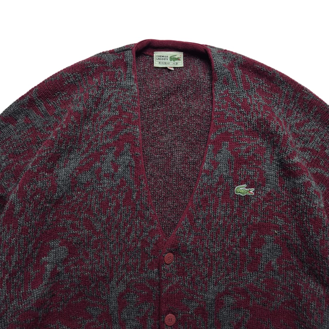 [105] 라코스테 90s 패턴 가디건 상품이미지2