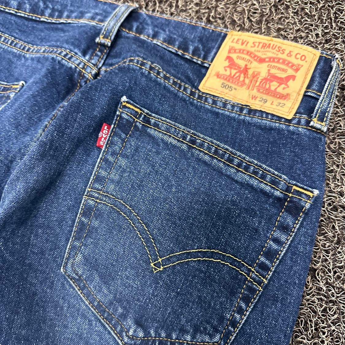 리바이스 505 데님 진청 청바지 팬츠 29인치 상품이미지6