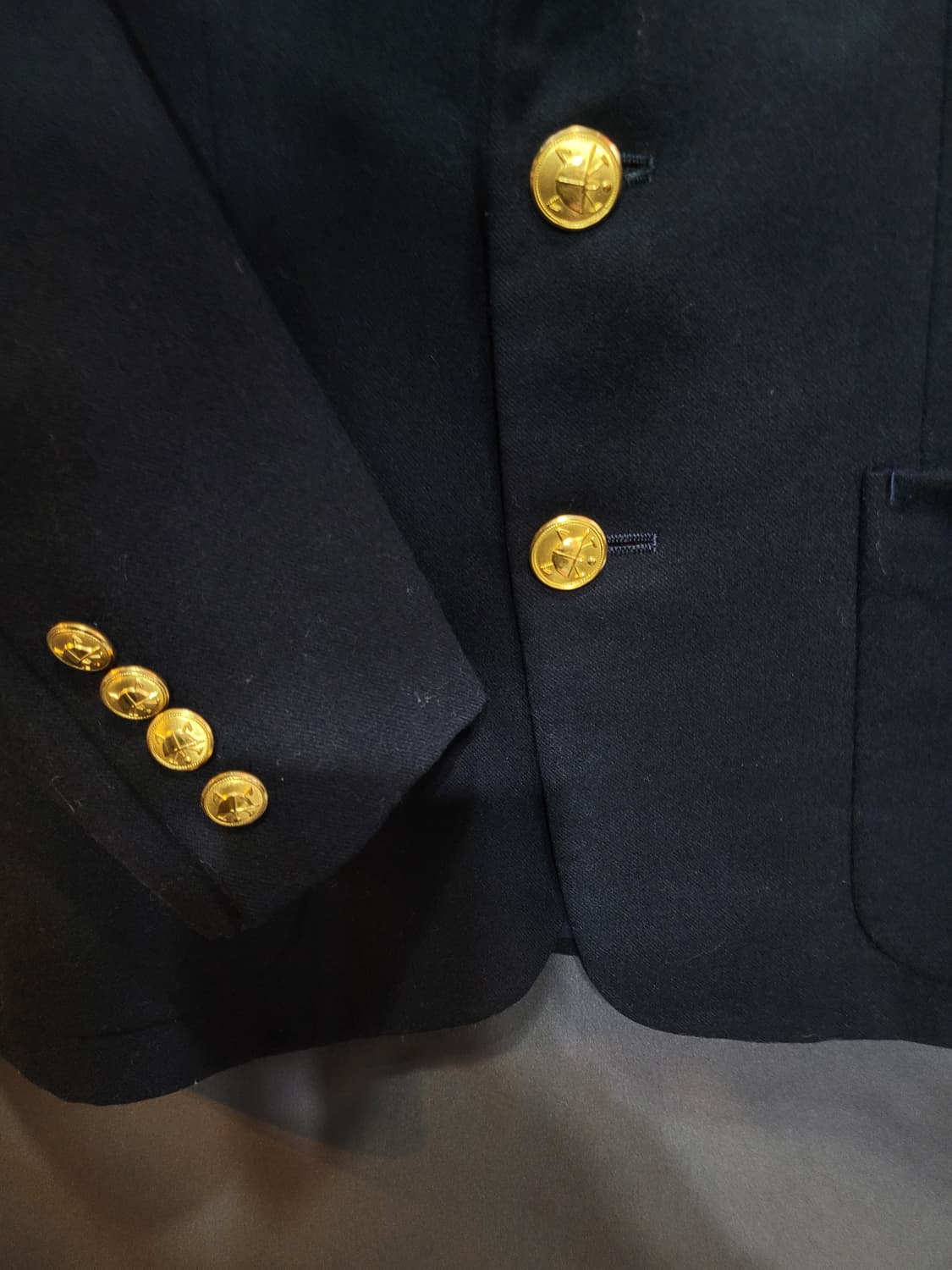 Ralph Lauren 랄프로렌 빈티지 금장버튼 울 블레이저 자켓 상품이미지2