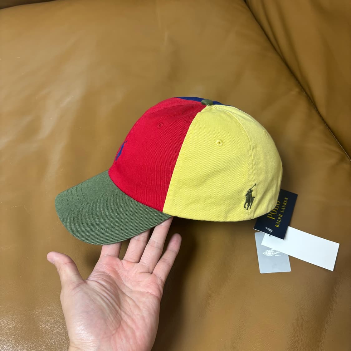 (Polo x Beams) 폴로x빔즈 트리플 포니 6패널 볼캡 모자 상품이미지4