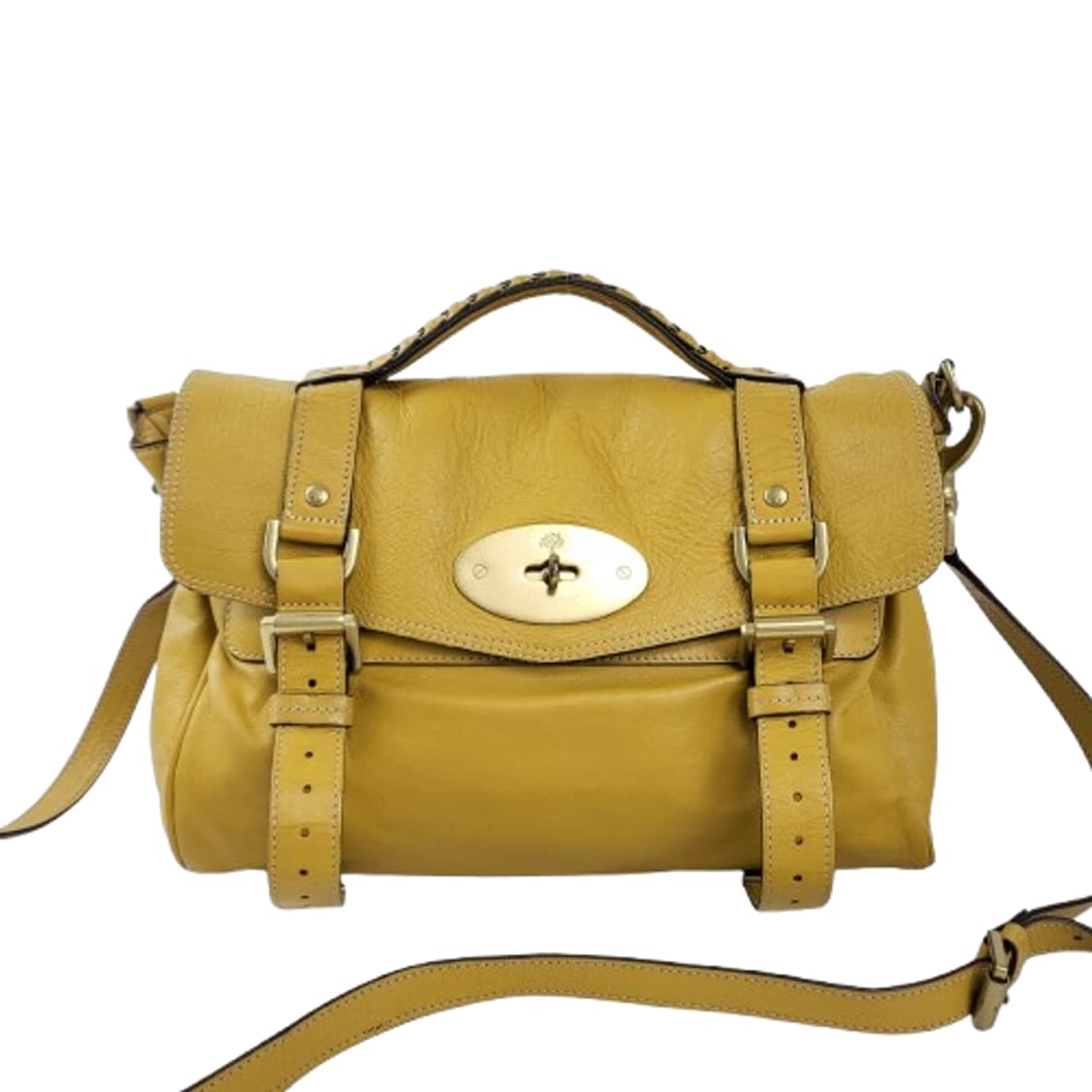 정품 멀버리 알렉사백 머스터드 미듐 상품이미지1