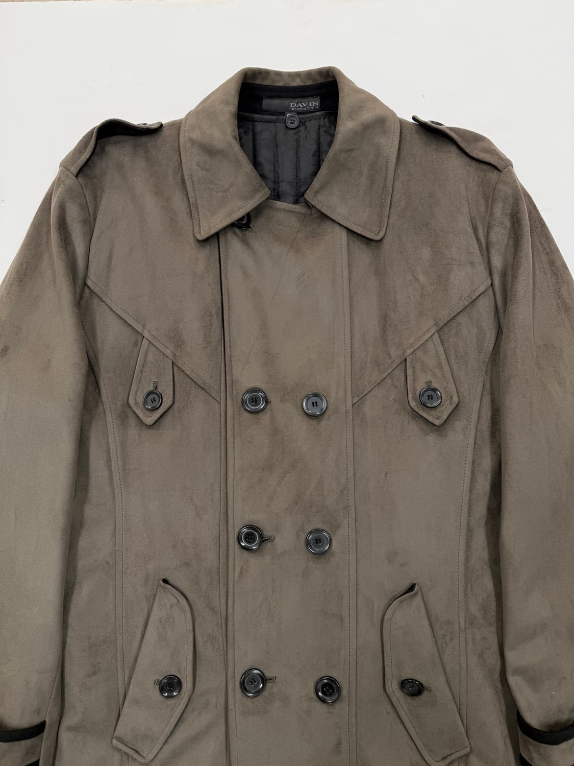 DAVIN 스웨이드 트렌치코트 상품이미지2