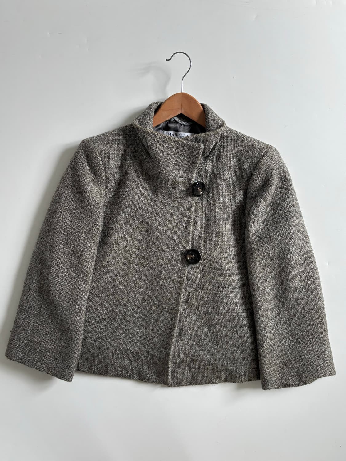 Maxmara by Marella 마렐라 차콜 울 카라 자켓 상품이미지6