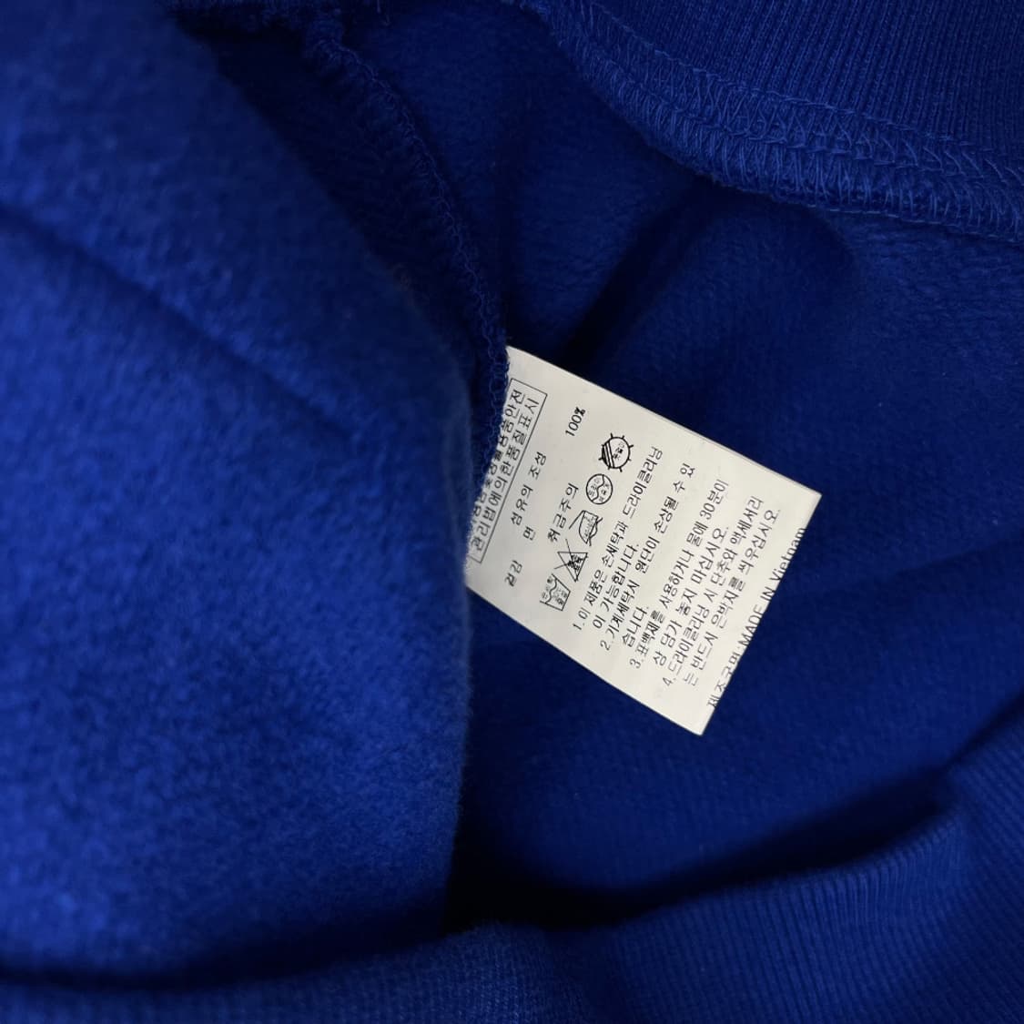 아웃도어 패치로고 블루 후드 S 상품이미지7