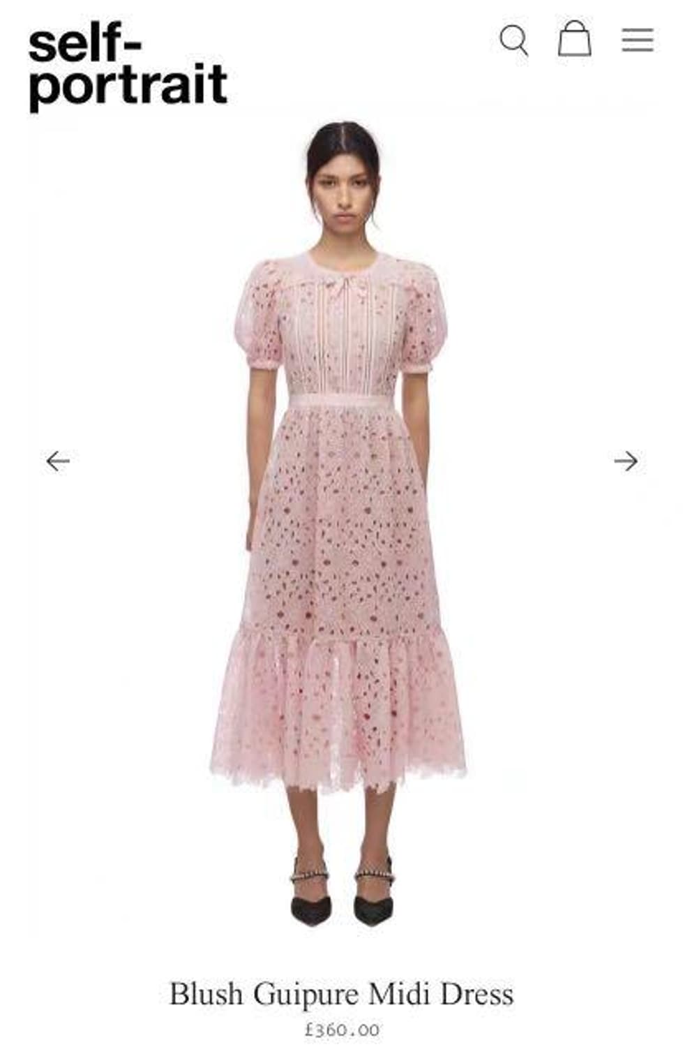 셀프포트레이트 드레스 원피스 (UK14, US10) 새상품 상품이미지1