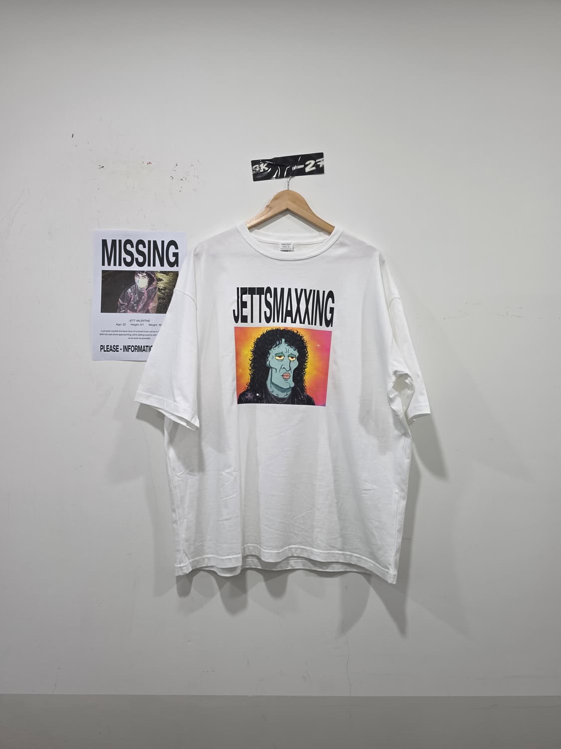 JETT VALENTINE 룩스매싱밈 반팔 XL 상품이미지1