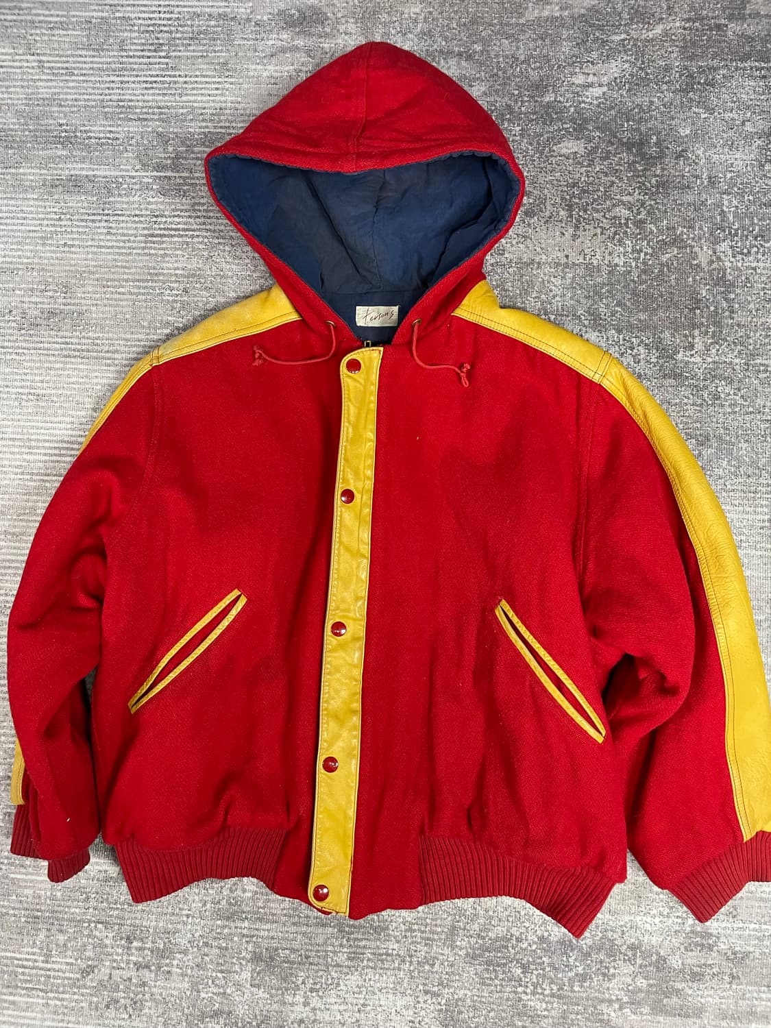 90s japan vintage 사이드레더암 바시티 상품이미지1