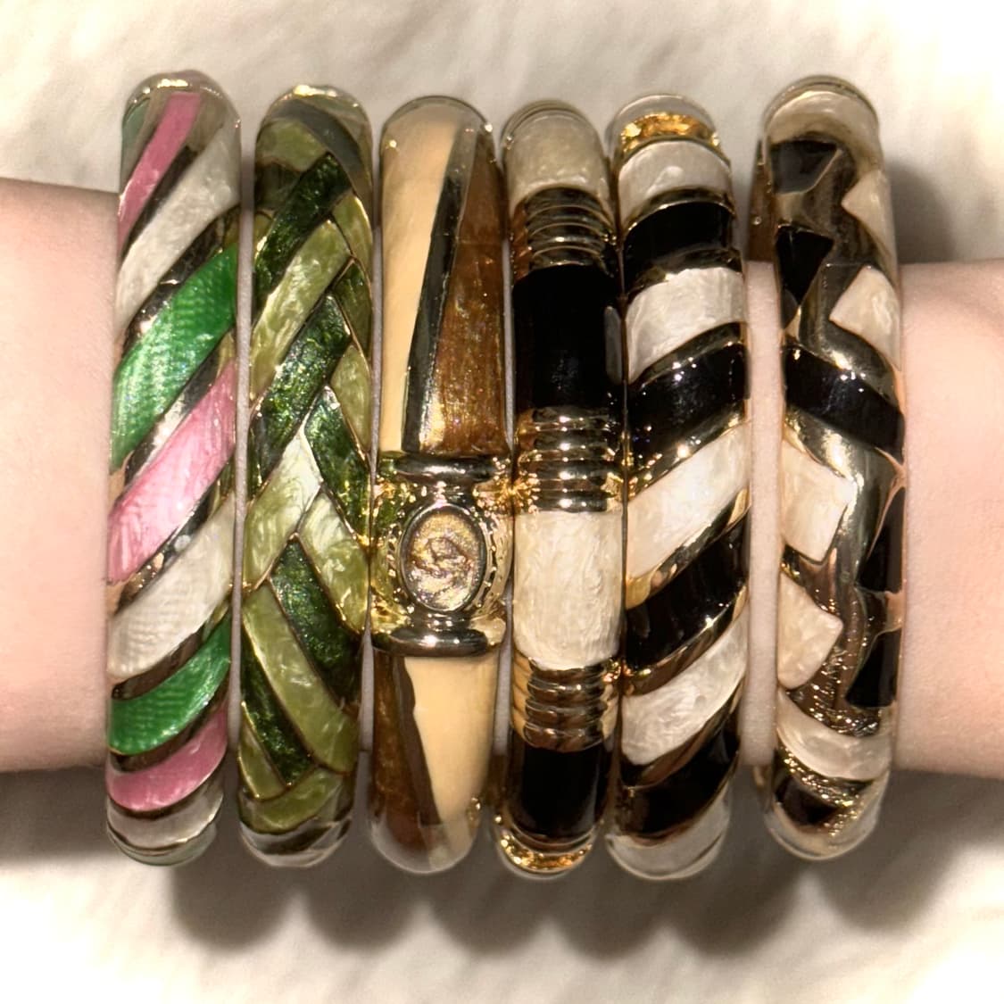 일본 빈티지 갸루 자석형 뱅글 팔찌 상품이미지1