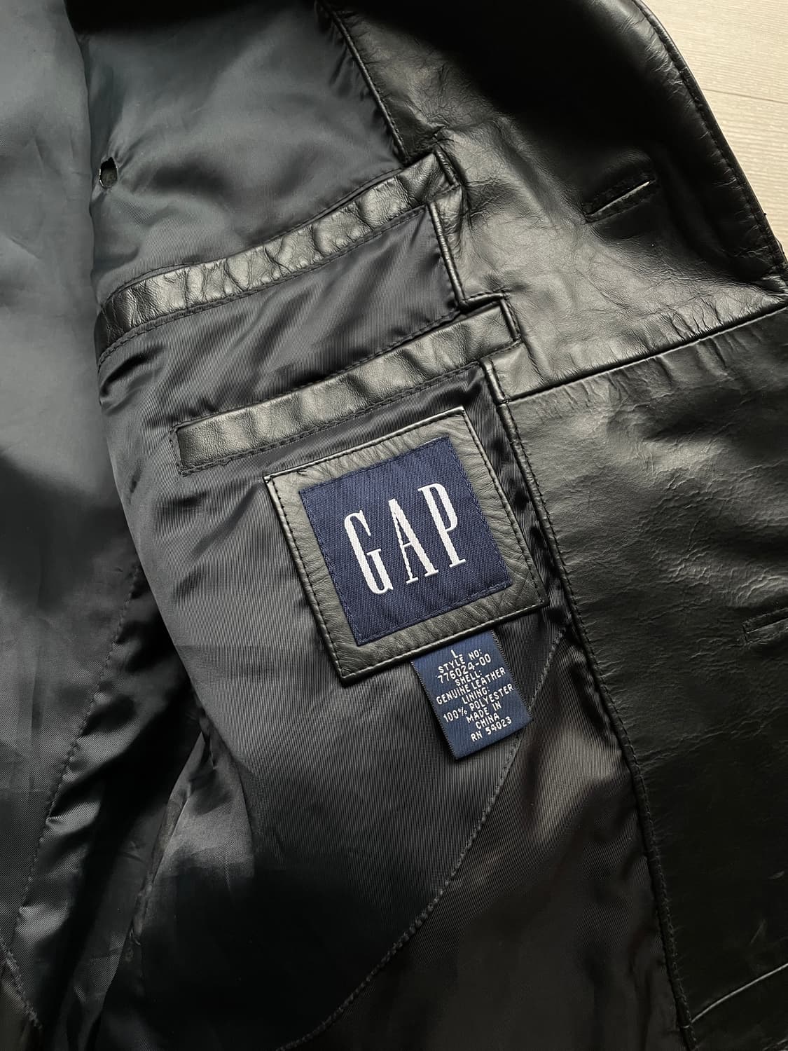 90s 올드갭 레더 블레이저 자켓 상품이미지7