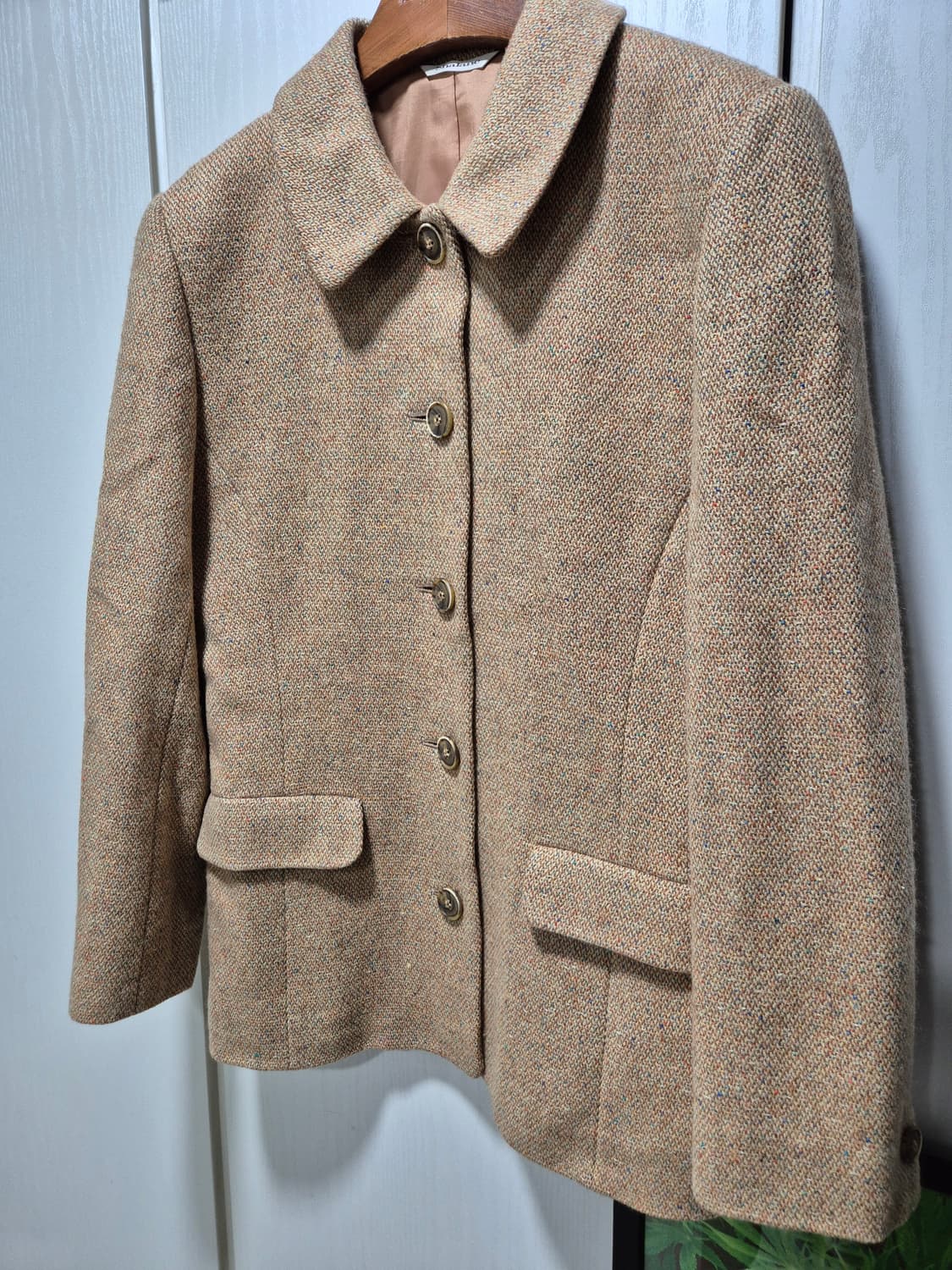 (세일)JPN빈티지. 브라운 트위드 스커트 세트 상품이미지7