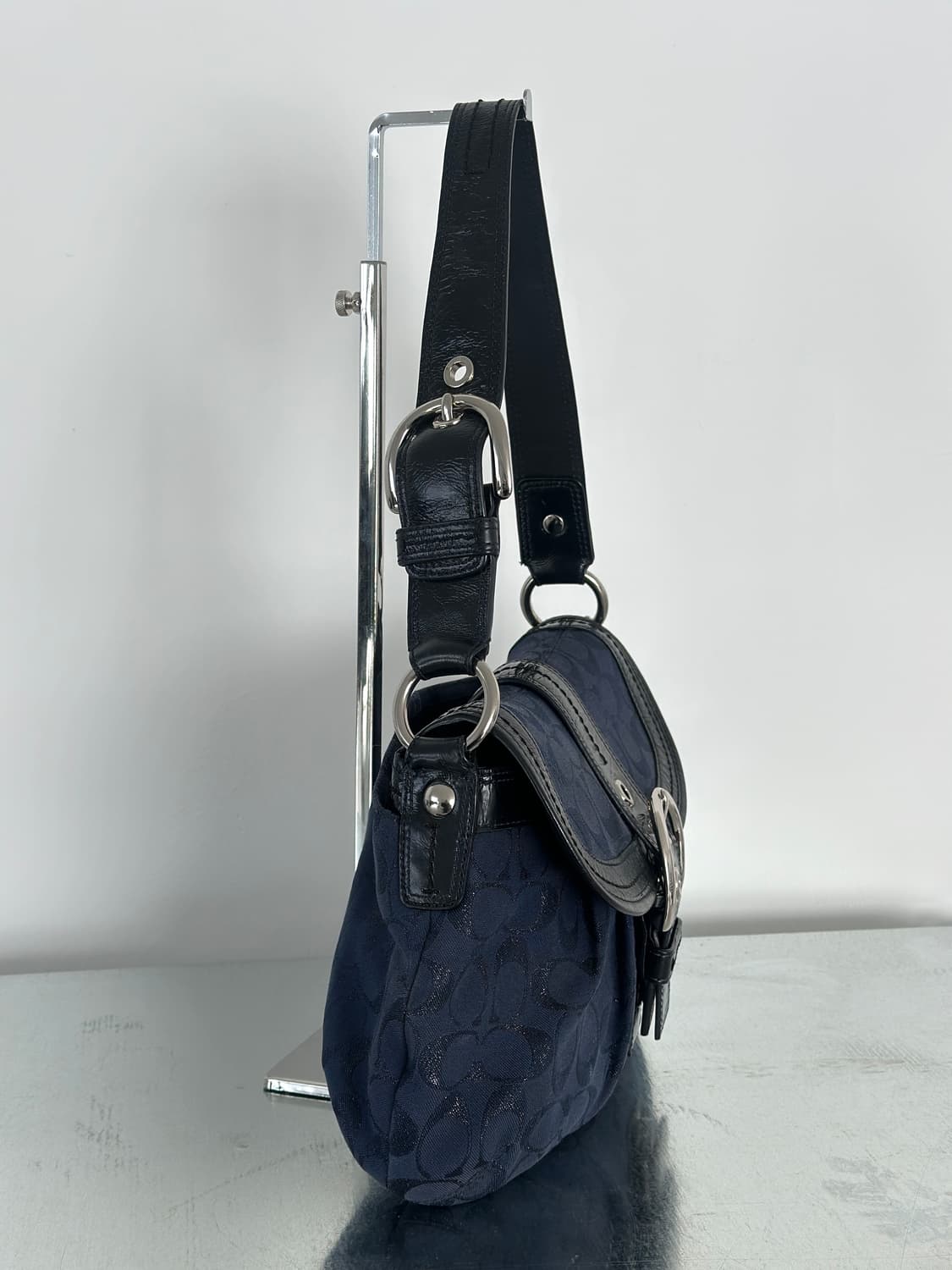 코치 미드나잇블루 자카드 호보백  상품이미지6