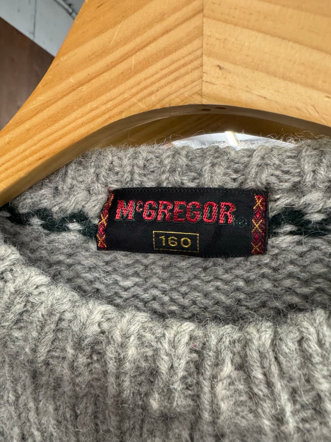 맥그리거 빈티지 패턴 니트 상품이미지3