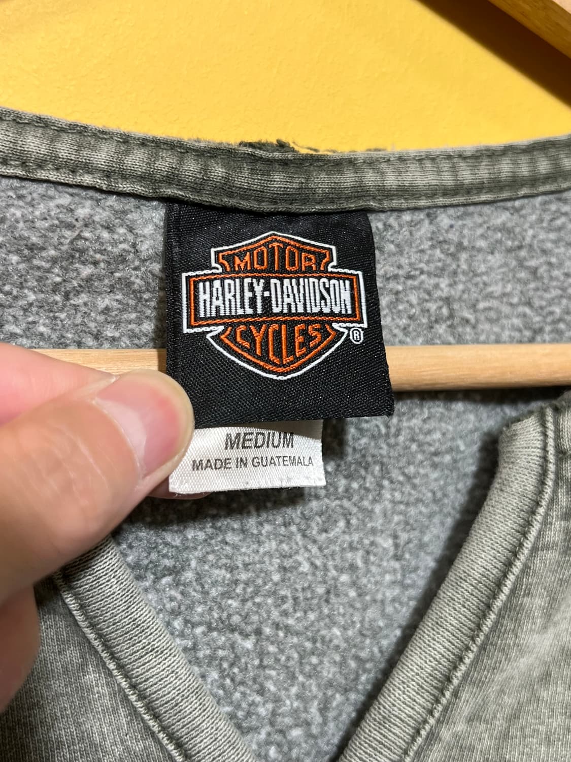 [M] 할리데이비슨 V 노치 윙 그래픽 맨투맨 플레임 상품이미지7