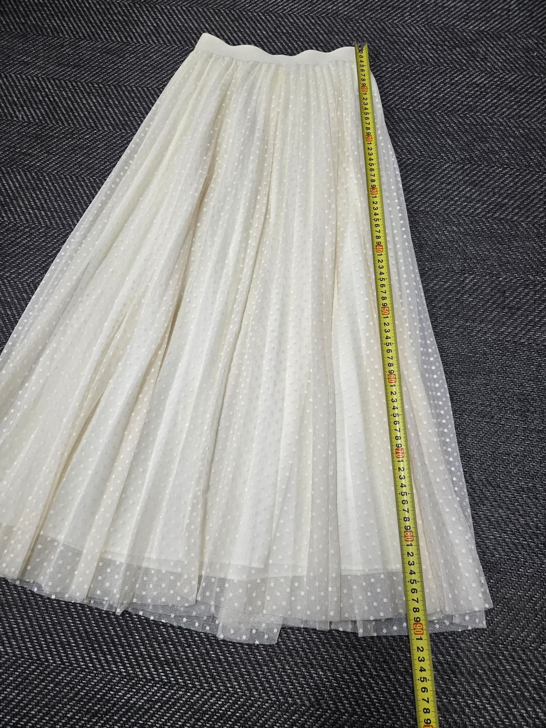 바이씨니 아이보리 롱 스커트 밴딩치마 상품이미지6