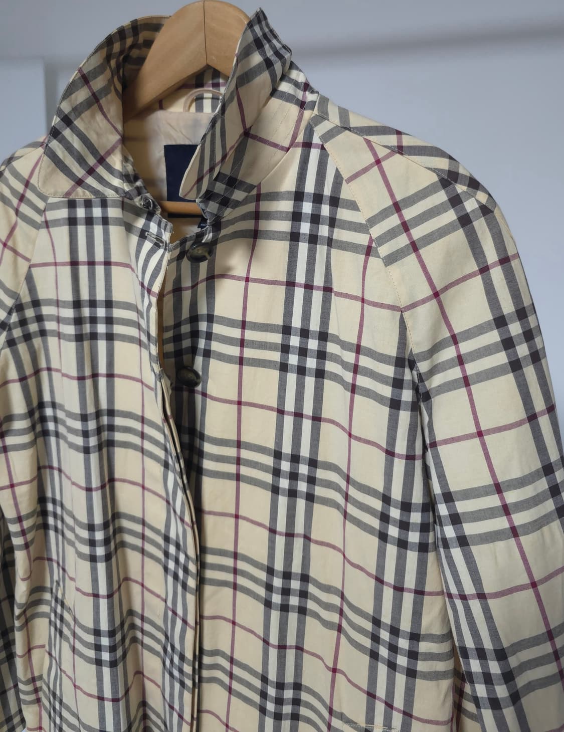 버버리 정품 런던 노바체크 코트 여성 66 77 이태리 트렌치코트 바람막 상품이미지6