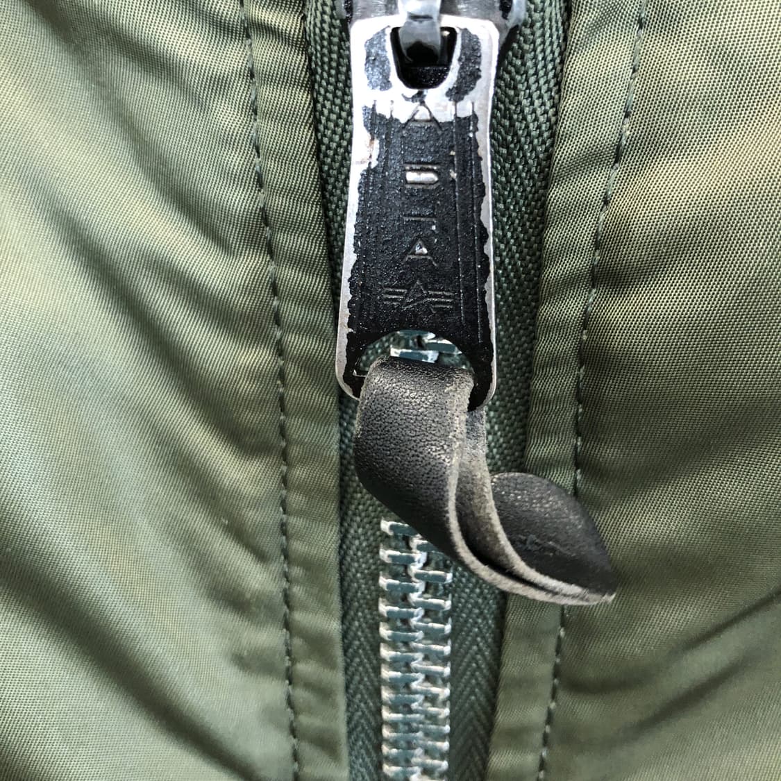 90s USA 알파 MA-1 플라이트 블루종 L 상품이미지5