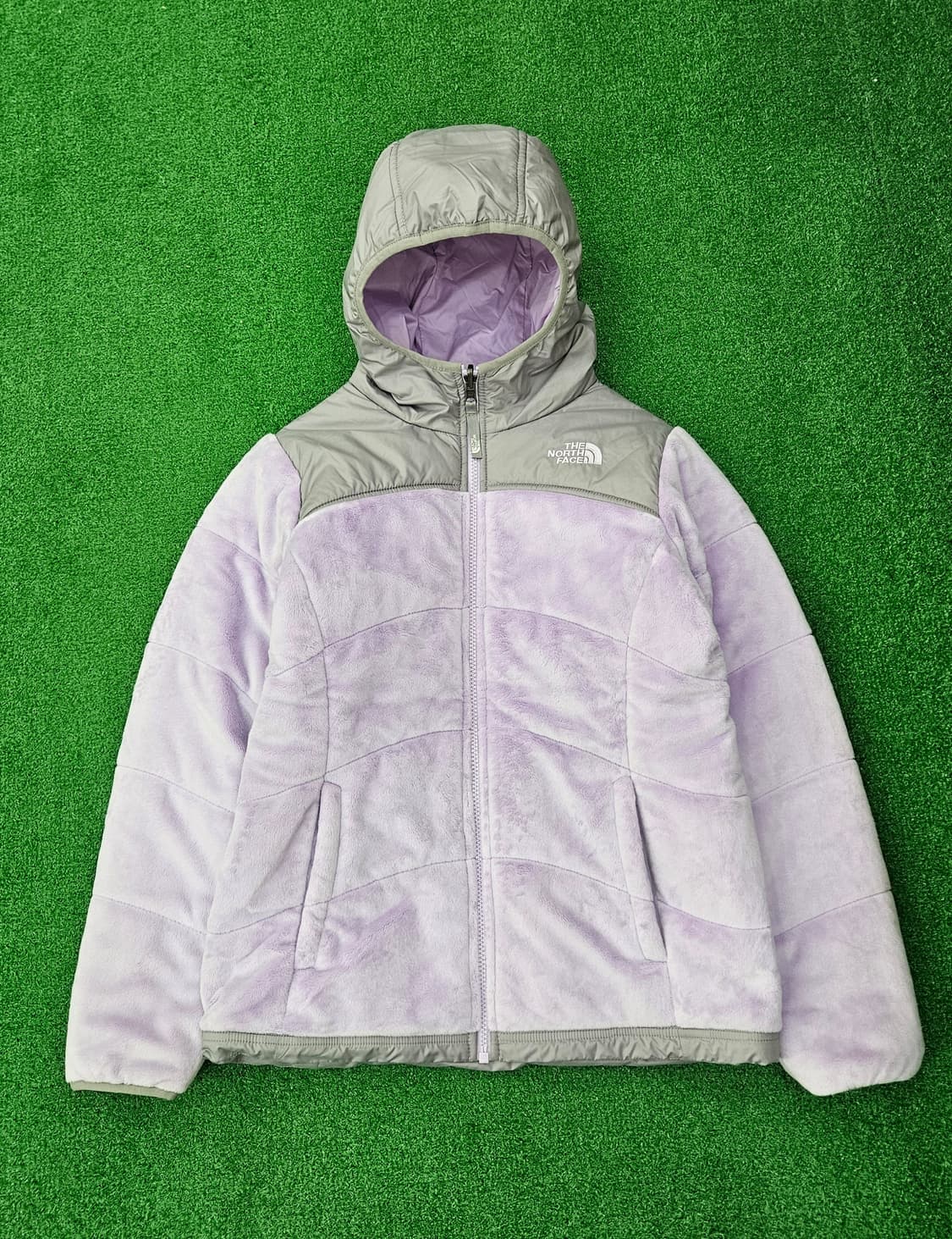 노스페이스 리버시블 후드 집업 연보라 상품이미지1