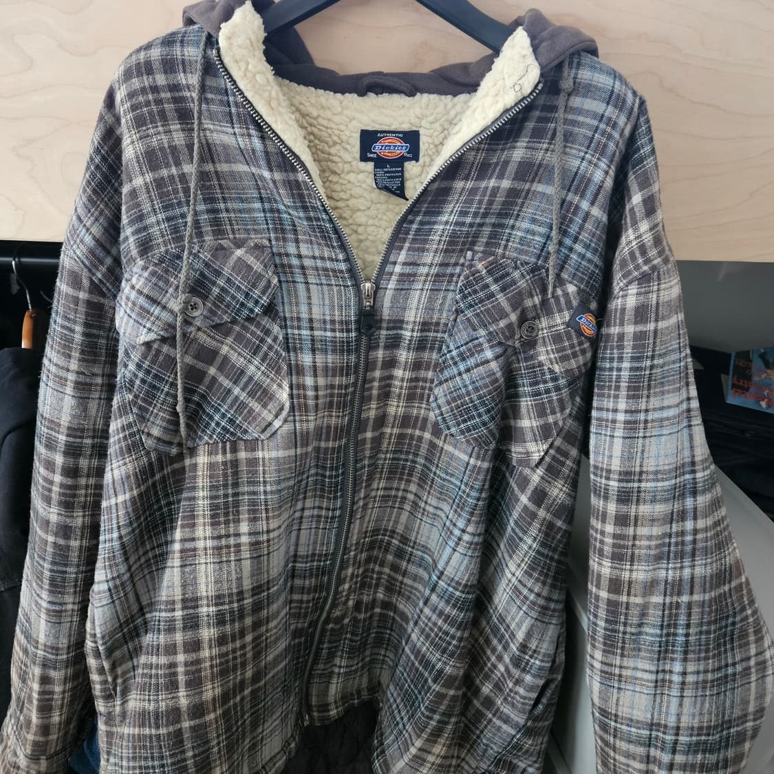 디키즈 플란넬 체크 후드 자켓  상품이미지1