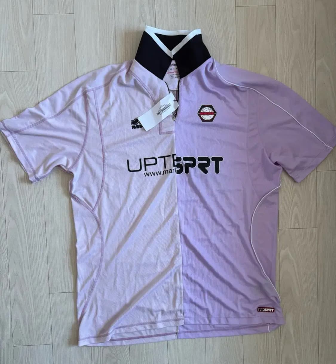 [ S ]  Martine Rose 컬러블럭 집업넥 폴로 셔츠 상품이미지1