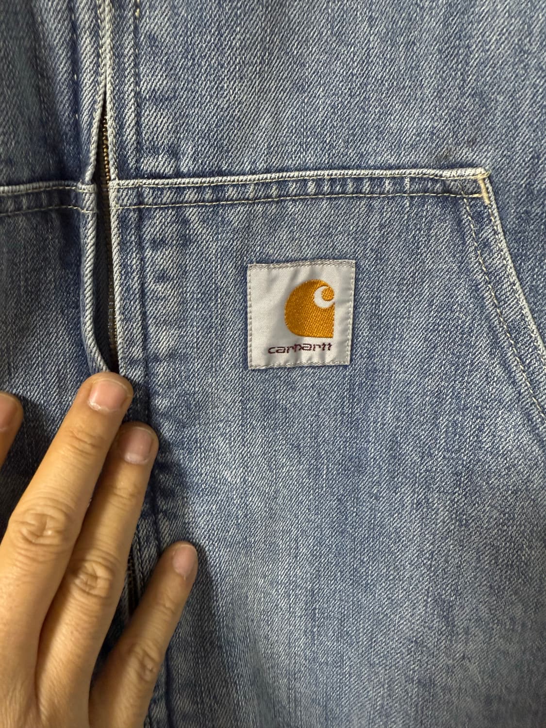 칼하트 WIP OG 엑티브 데님 후드집업자켓 상품이미지5