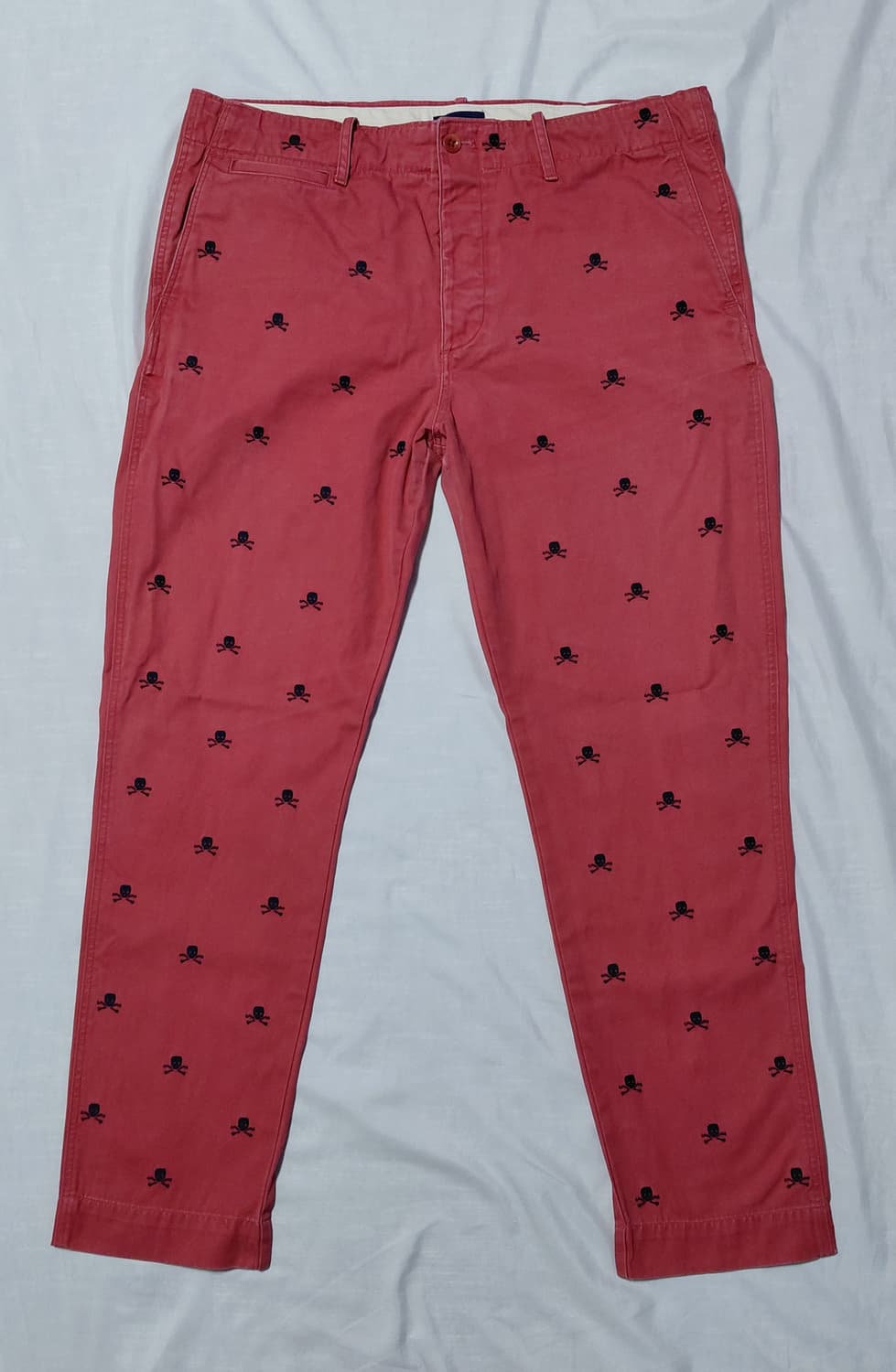 [31~32] 랄프로렌 럭비(Rugby) 스컬 자수 치노 팬츠 상품이미지2