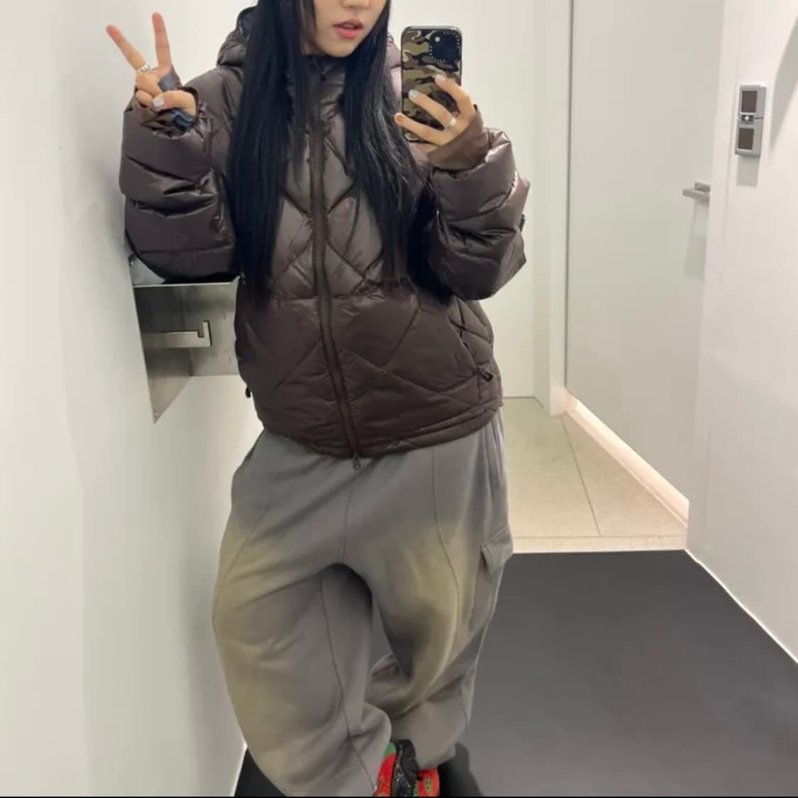 예스아이씨 Pocket Washed Sweatpants Dark Grey 상품이미지2