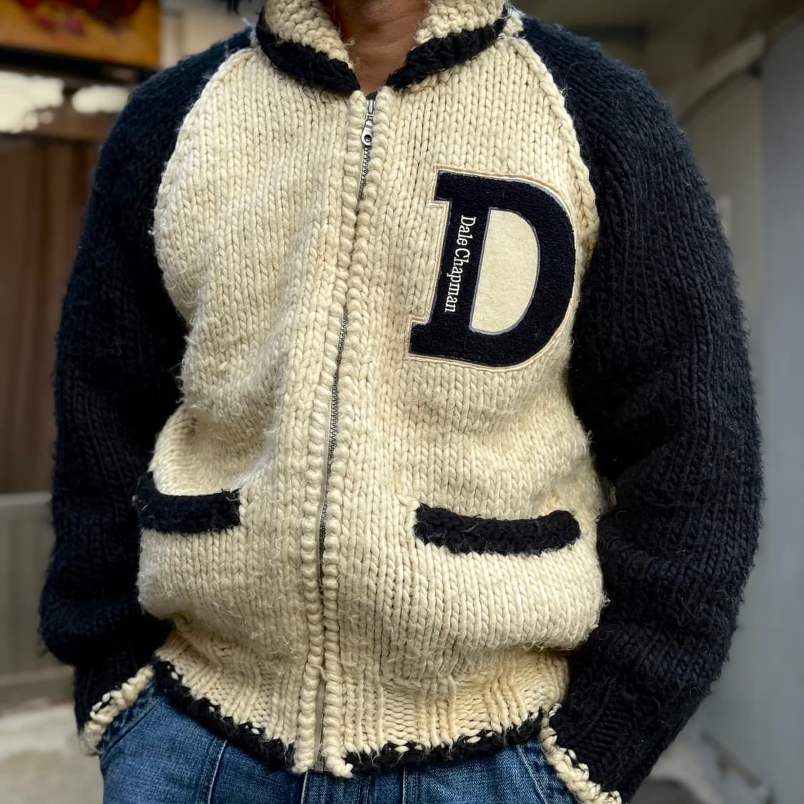 채프먼 Dale Chapman 패치 코위찬 스웨터 F 상품이미지7