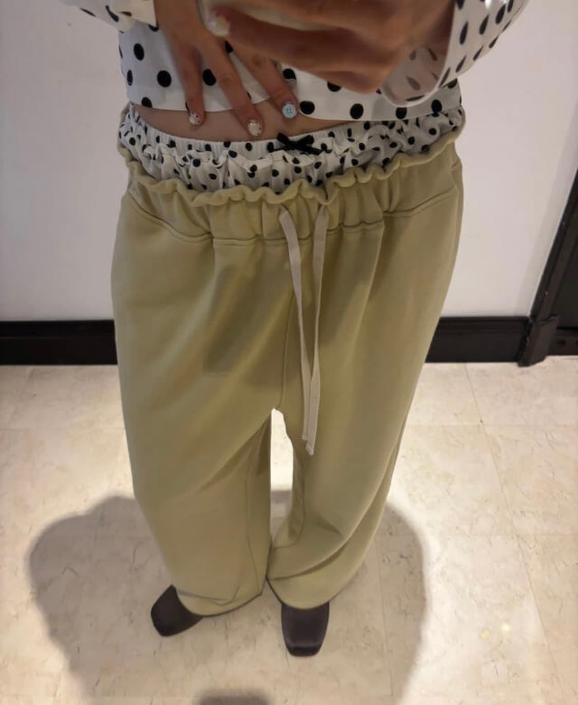 졸리레이드 스웻 팬츠 올리브 그린 상품이미지1