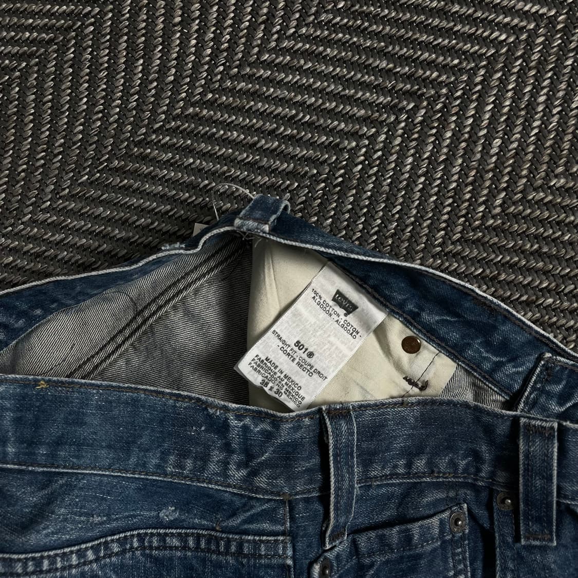 리바이스 501 워싱 데님 레귤러 팬츠o 3056 상품이미지4