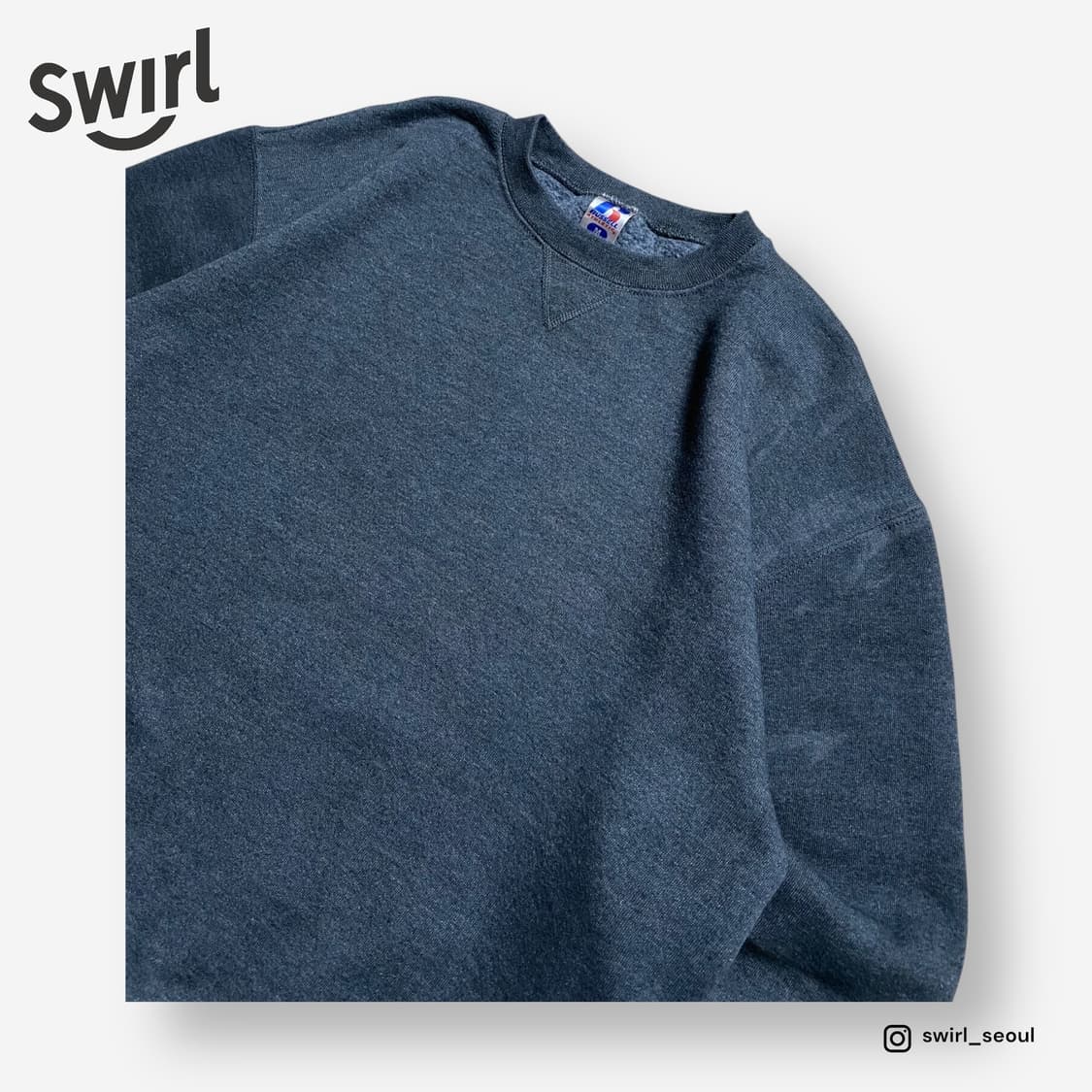 🌊Russell charcoal grey sweatshirts 상품이미지3