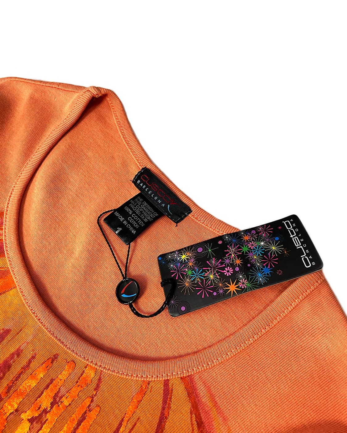 Custo Barcelona 오렌지 그래픽 티셔츠 상품이미지7