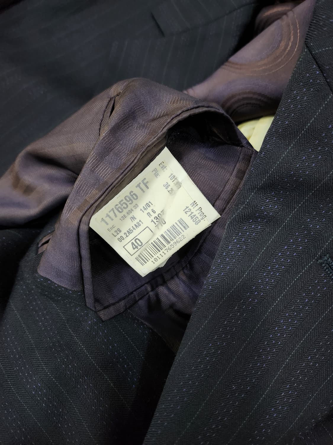 폴스미스 Paul Smith 스트라이프 울 자켓 네이비 40  상품이미지5