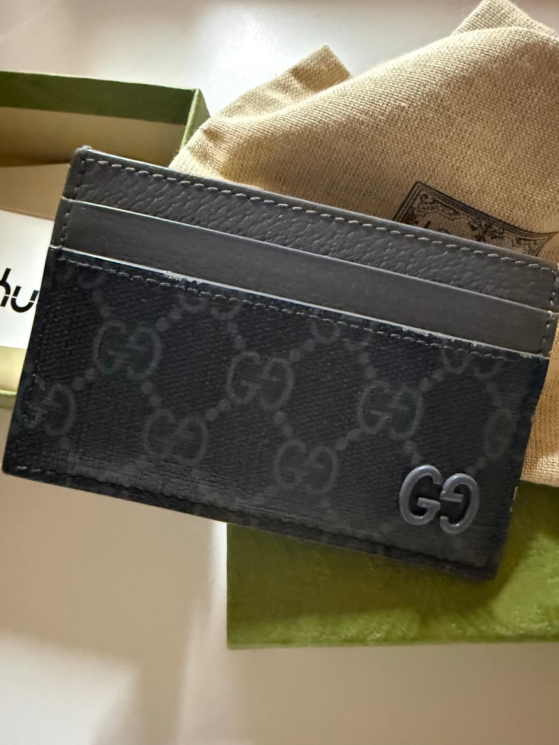 구찌 GG 카드지갑 블랙 풀세트 상품이미지2