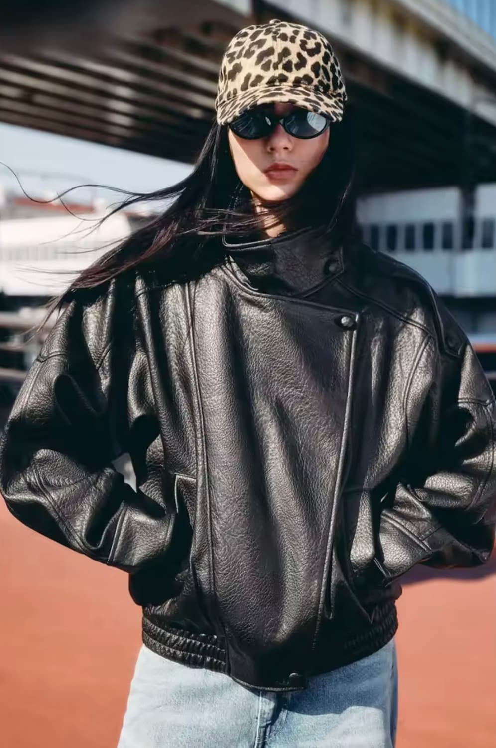 생로랑 자라 스타일 레더 점퍼 자켓 상품이미지2