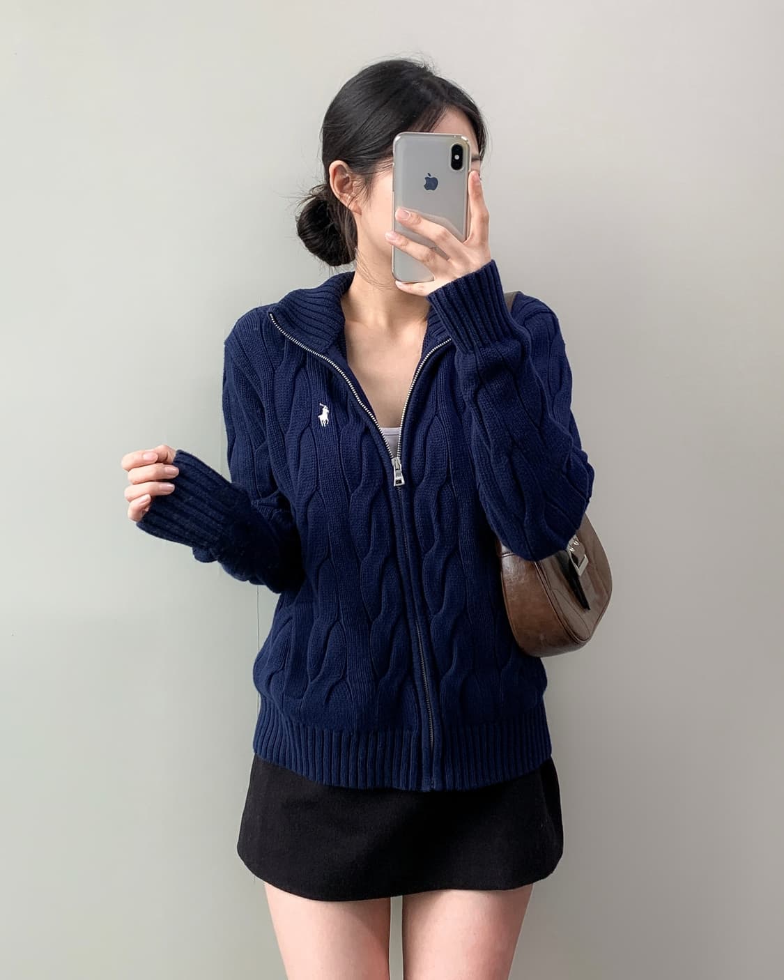 폴로 니트 집업 상품이미지2