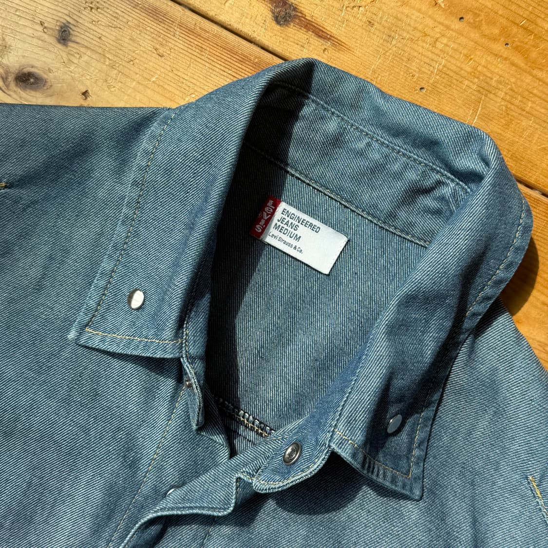 리바이스 엔지니어드 데님 셔츠 코튼100 상품이미지6