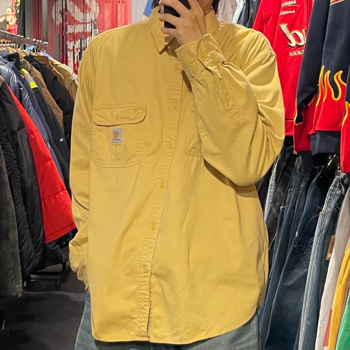 [IM] carhartt 칼하트 옐로우 긴팔셔츠 상품이미지3