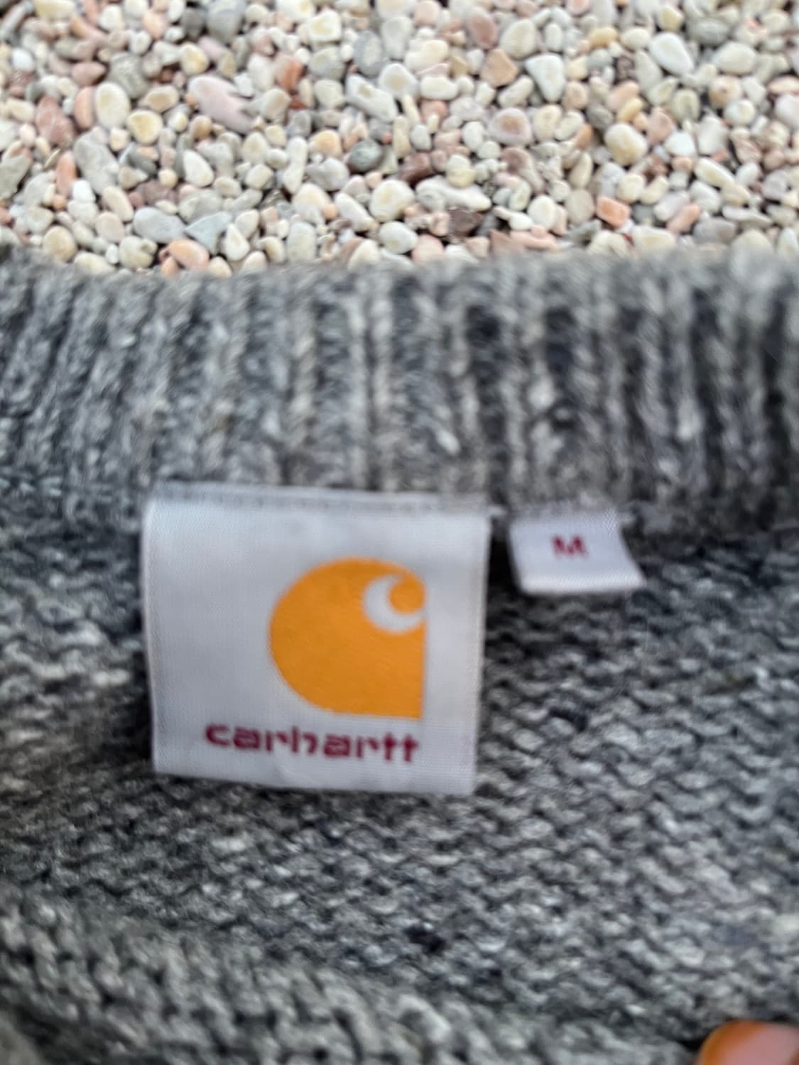칼하트 그레이 아방핏 니트(m) 상품이미지3