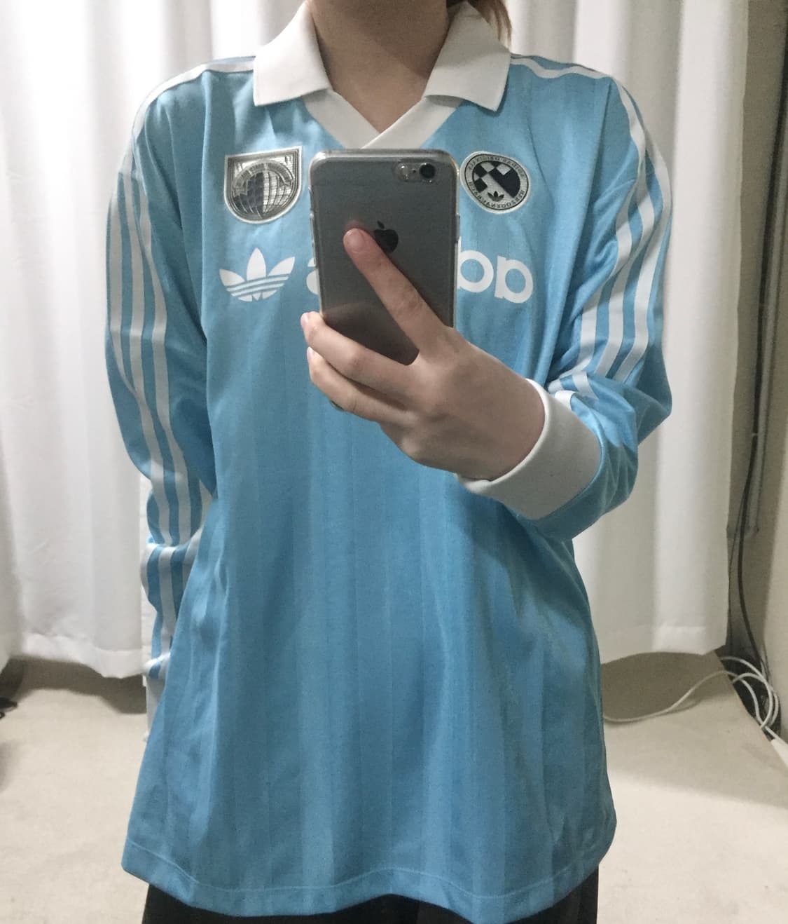 아디다스 하늘 카라 롱슬리브 유니폼 상품이미지1