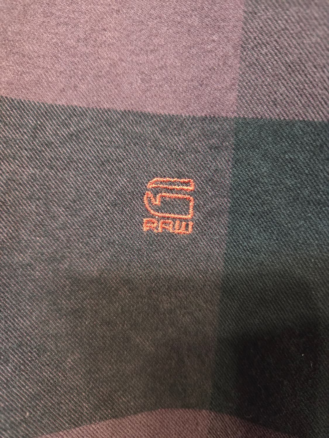 G-STAR RAW 체크 셔츠 남방 버건디(XL)디피용/택없음 상품이미지4