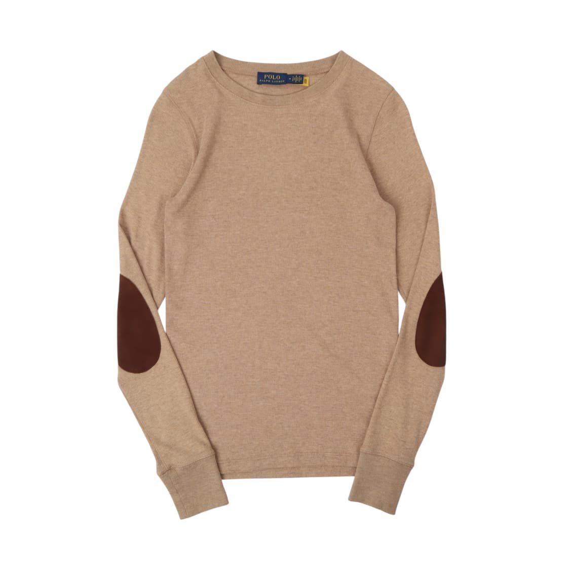 폴로 랄프로렌 QR 베이지 엘보우패치 니트 롱슬리브 상품이미지1