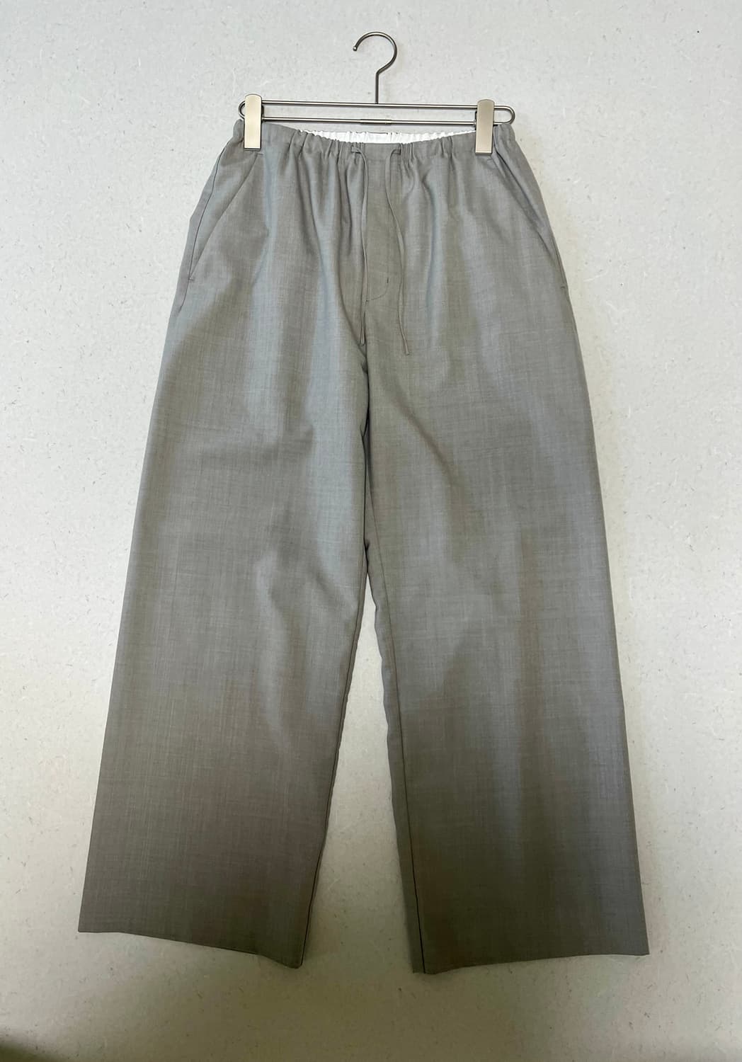 아모멘토 25SS울 밴딩 팬츠 베이지 (M) 상품이미지4