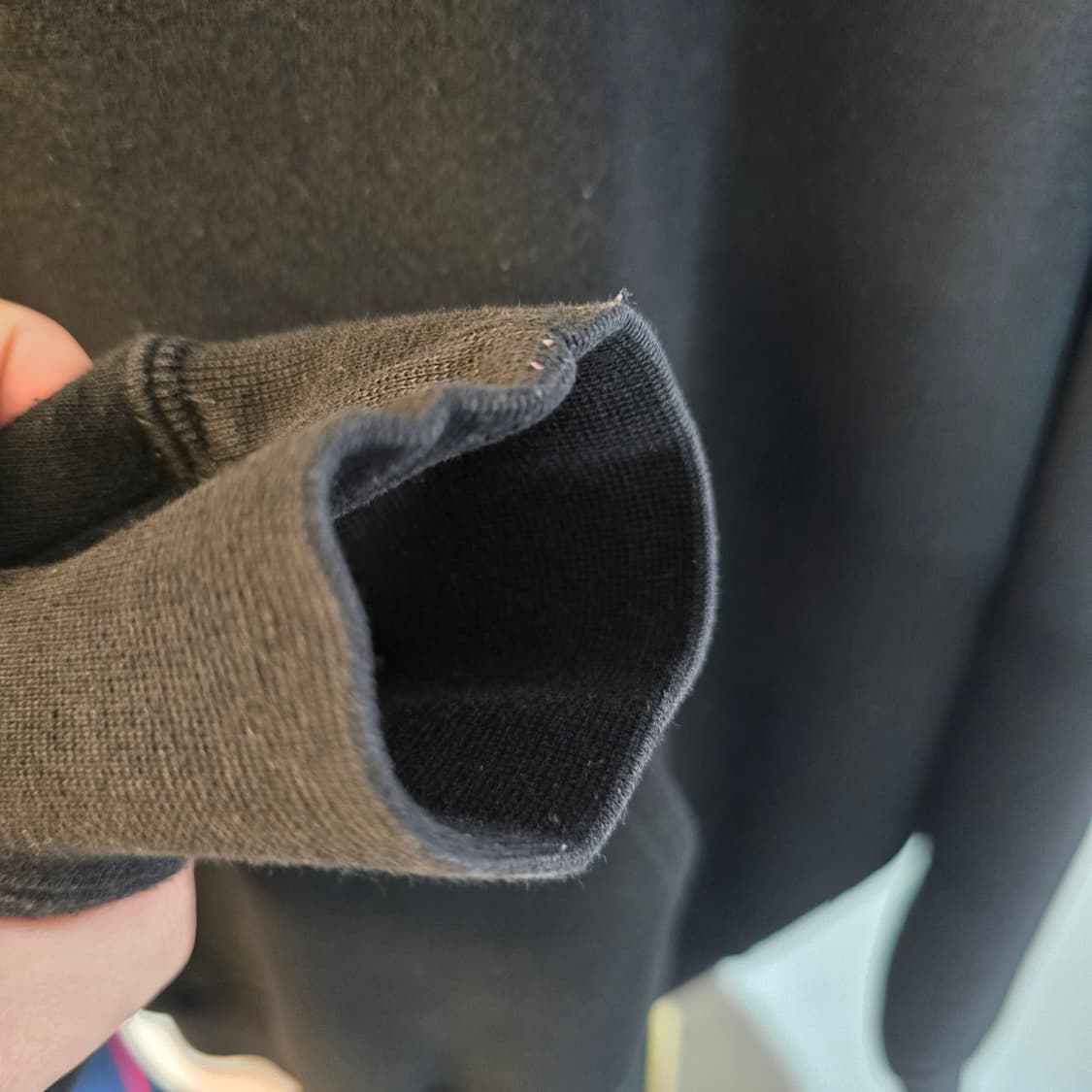 칼하트 후드티 블랙 미니로고 오버핏 헤비코튼 후디 상품이미지6