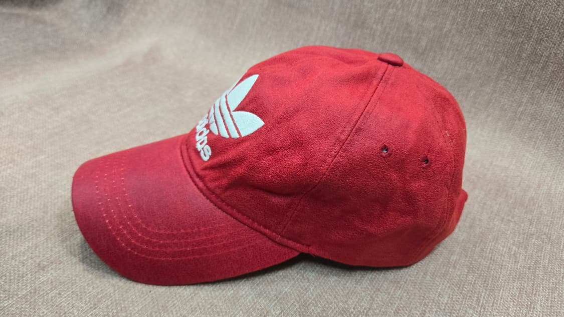 아디다스  스웨이드 레드 와인 빈티지  볼캡 상품이미지2