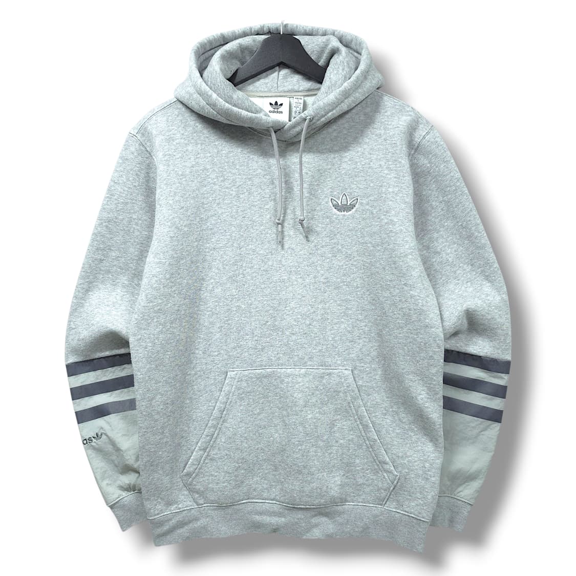 [M] 아디다스 멜란지 그레이 오리지널 플리스 후드티셔츠 상품이미지1