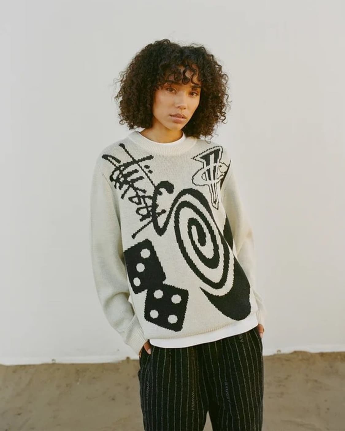 [L]나이키 x 스투시 NRG 니트 스웨터 파슬 상품이미지8