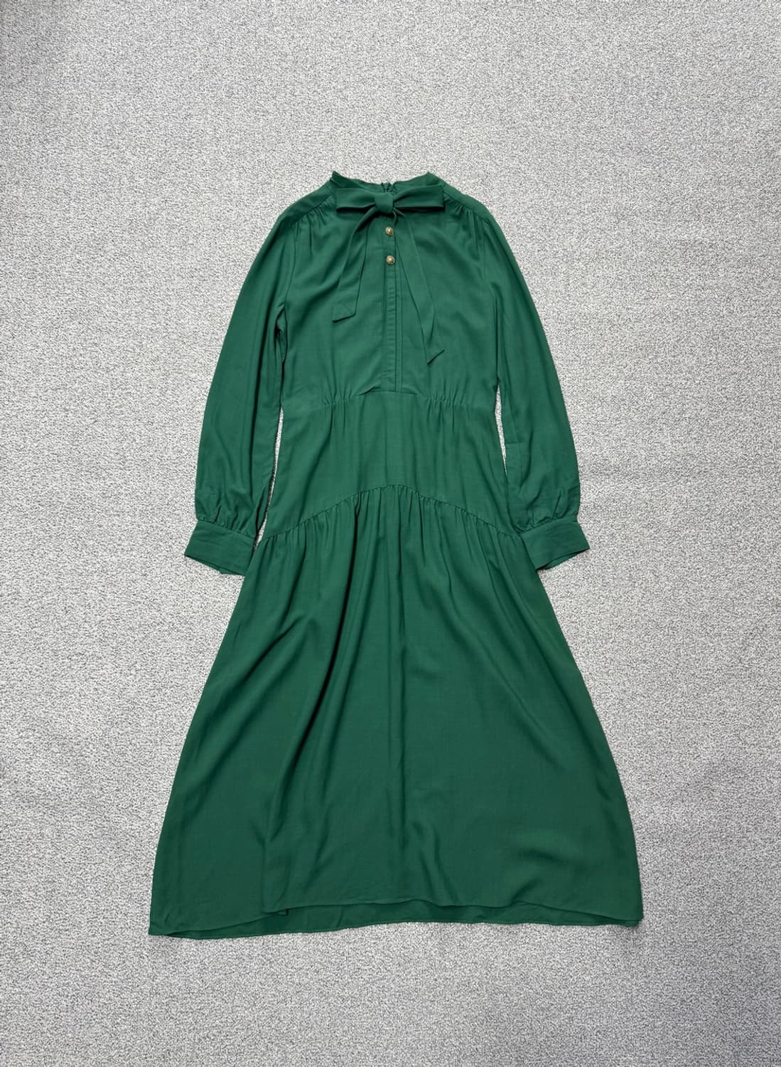 듀엘 리본 롱 원피스 55-66 상품이미지1