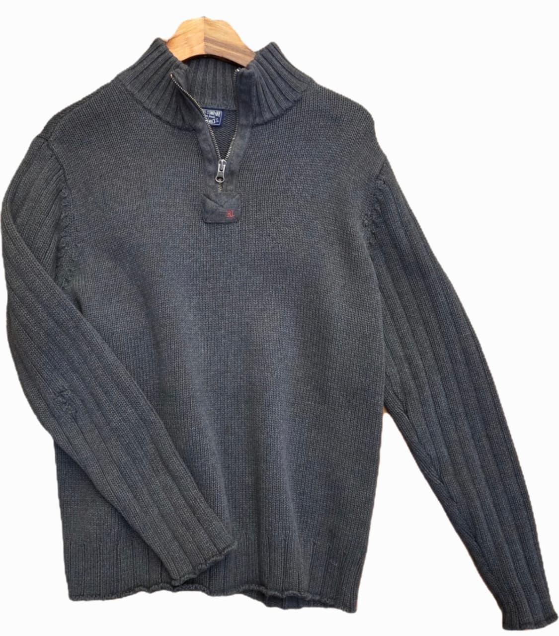 Polo Jeans Company  반집업 니트 차콜 상품이미지1