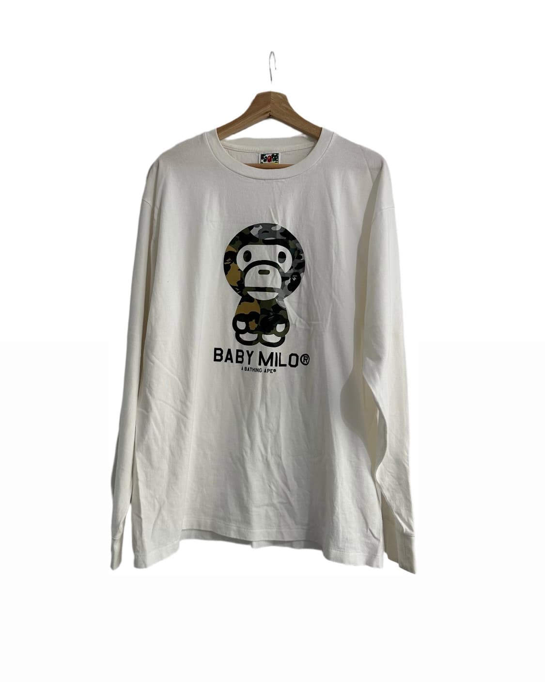 Bape 1st camo babymilo long sleeve (2xl) 상품이미지1
